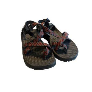 Chaco Womens Classic Sandals Black Red Adjustable Strap Outdoor Footwear Size 9